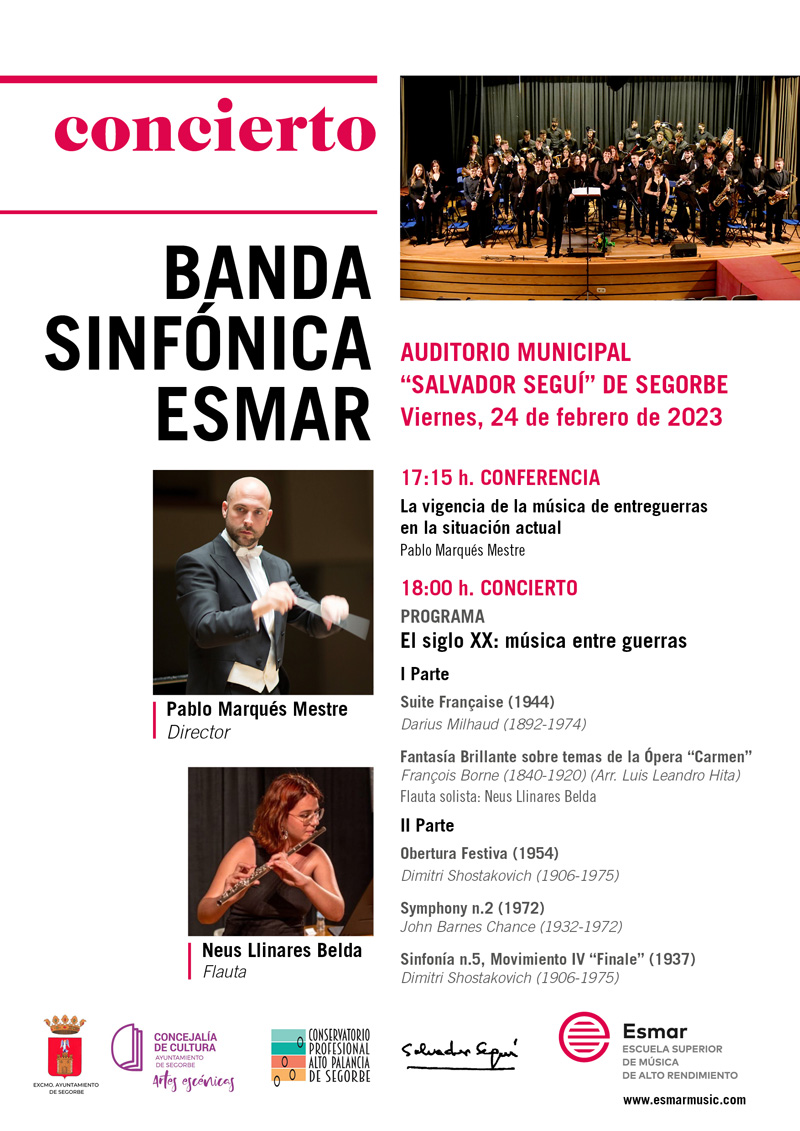 Segundo Encuentro de la Banda Sinfónica ESMAR · Curso 2022-2023
